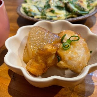 節約☆鶏むねと大根のとろとろ照り焼き